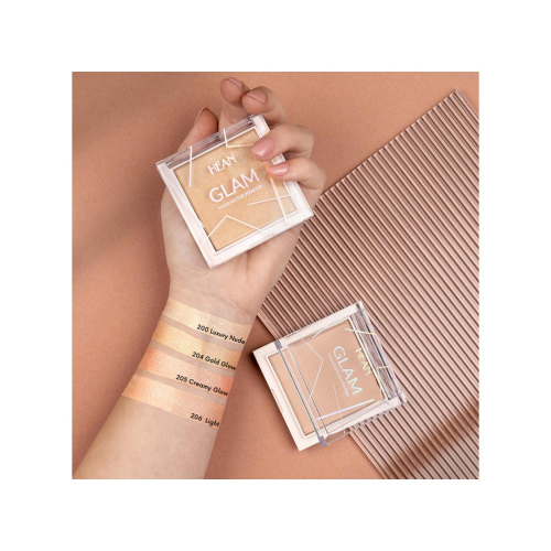 Hean - Iluminador em pó Glam Highlighter - 204: Gold Glow