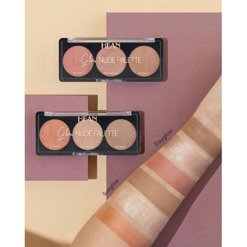 Hean - Paleta de rosto Glow Nude Palette - Dayglow