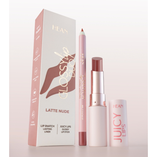 Hean - Conjunto de lábios Glossy Lip Duo - Latte Nude