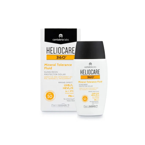 Heliocare - Protetor solar fluido 360º Mineral Tolerance Fluid SPF 50 PA++++ - Pele sensível e intolerante