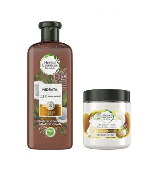 Herbal Essences - Pacote Shampoo + máscara com leite de coco