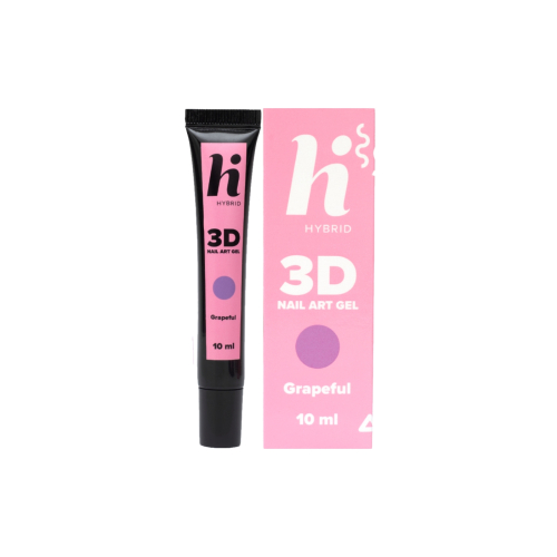 Hi Hybrid - Gel para Unhas Artísticas 3D Nail Art Gel - Grapeful