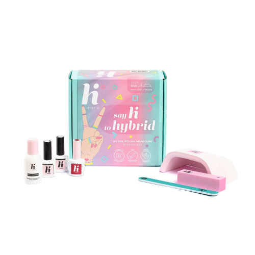 Hi Hybrid - Kit de manicure com lâmpada UV LED de 15W/24 Say hi to Hybrid