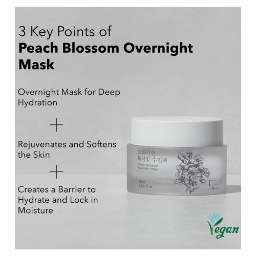 House of Dohwa - Máscara Facial Nutritiva Peach Blossom Overnight Mask