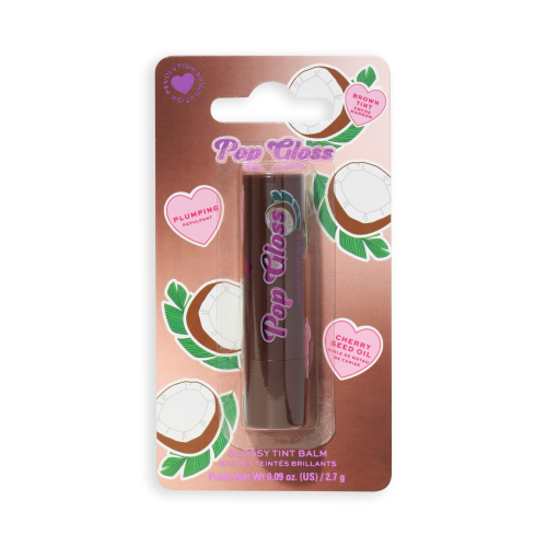 I Heart Revolution - Bálsamo labial Pop Gloss - Coconut Brown