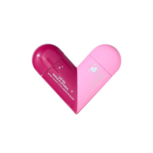 I Heart Revolution - *Midnight Cherry* - Duo de Óleo e Brilho Labial Twist Duo