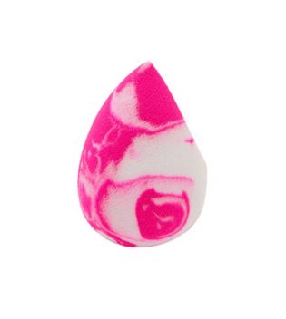 Ibra - esponja de maquiagem - rosa marmoreado