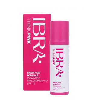 Ibra - *Think Pink* - Primer hidratante com ácido hialurônico SPF15