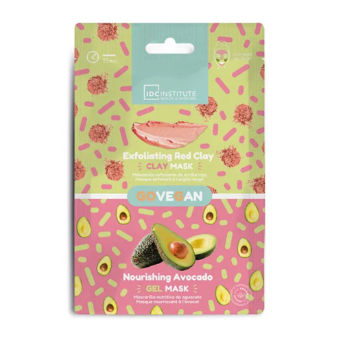 IDC Institute - *GoVegan* - Máscara facial 2 em 1 - Esfoliante e nutritiva