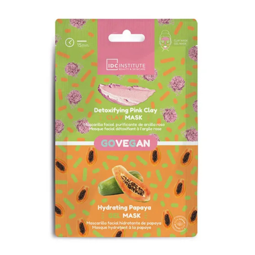 IDC Institute - *GoVegan* - Máscara facial 2 em 1 - Purificante e hidratante