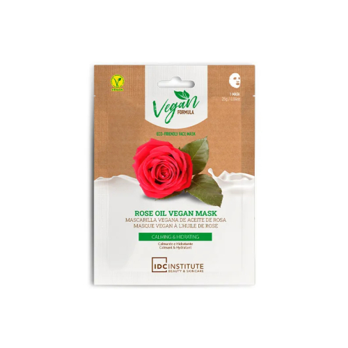 IDC Institute - Máscara facial Vegan Formula 25g - Óleo de rosa