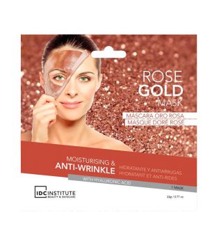 IDC Institute - Máscara Rose Gold - Hidratante e anti-rugas