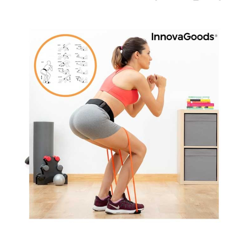 InnovaGoods - Cinto com faixas de resistência para nádegas Bootrainer