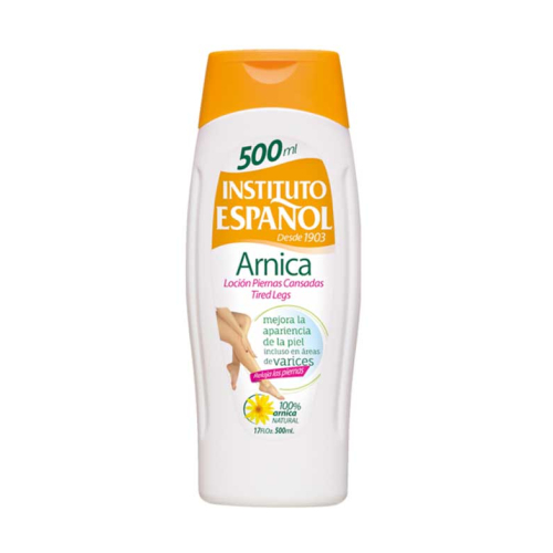 Instituto Español - Loção hidratante de arnica para pernas cansadas 500ml