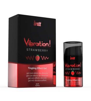 Intt - Gel Excitante com Efeito Vibratório - Strawberry