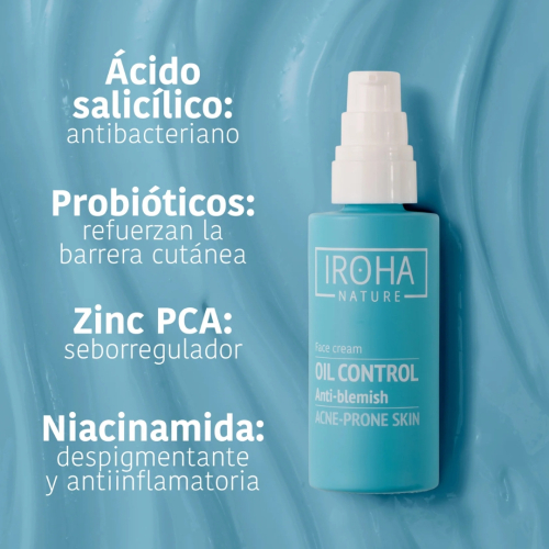 Iroha Nature - *Acne Prone Skin* - Creme facial Oil Control - Pele com tendência a acne