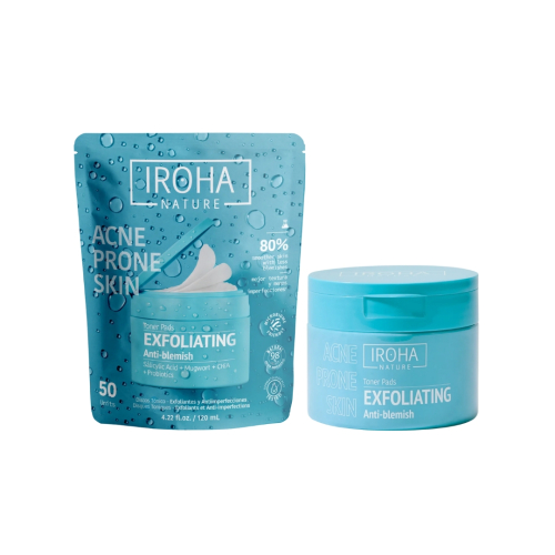 Iroha Nature - *Acne Prone Skin* - Almofadas tônicas esfoliantes - Pele com tendência a acne