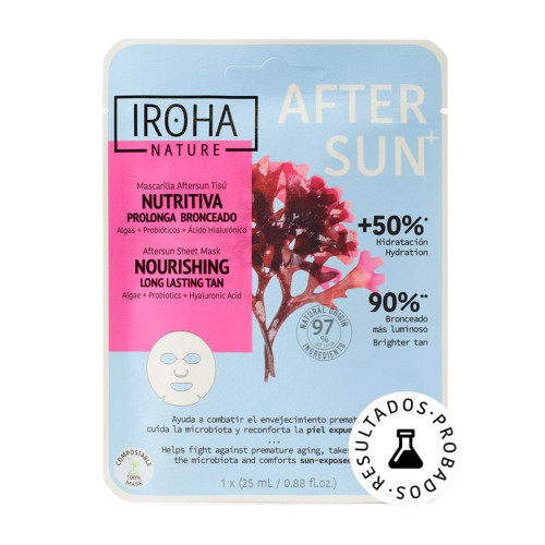 Iroha Nature - Máscara facial After Sun+ - Nutritivo: prolonga o bronzeado