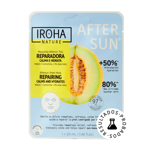 Iroha Nature - Máscara facial After Sun+ - Reparadora: acalma e hidrata