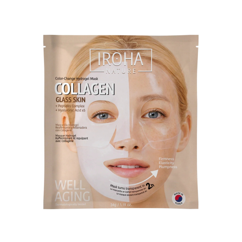 Iroha Nature - Máscara facial antienvelhecimento com colágeno Glass Skin