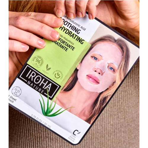 Iroha Nature - Máscara facial de Papel Hidratante - Aloe Vera
