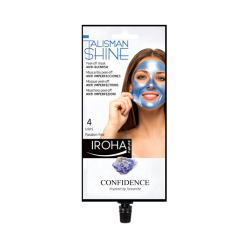 Iroha Nature - *Talisman Shine* - Máscara Facial Peel Off Anti-imperfeições - Azul