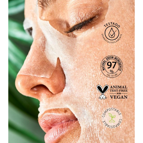 Iroha Nature - Máscara facial de tecido peeling AHA - Mamão