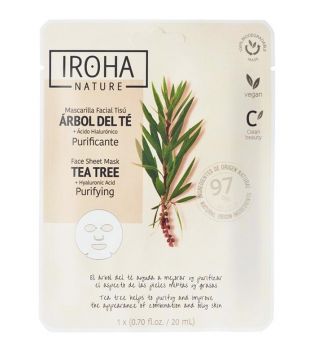 Iroha Nature - Máscara facial purificante de tecido - Tea Tree