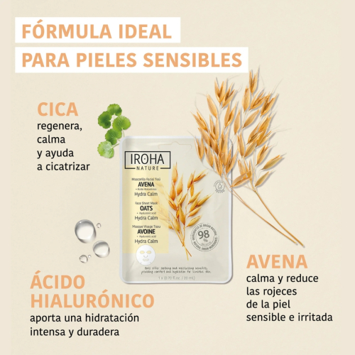 Iroha Nature - Máscara Hidratante Calmante com Aveia