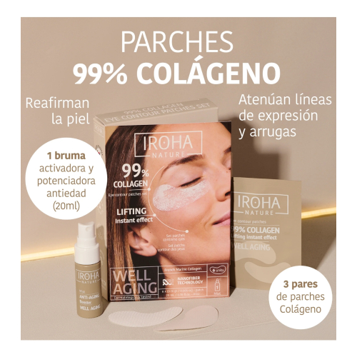 Iroha Nature - Adesivos para Contorno dos Olhos 99% Collagen Lifting Effect - 6 units