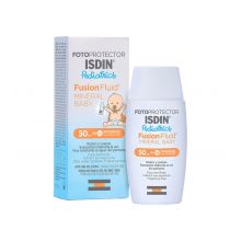 ISDIN - *Pediatria* - Fusion Fluid Mineral Baby SPF50+ protetor solar para rosto e corpo