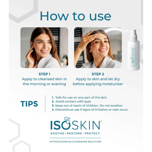 ISOCLEAN - *ISOSKIN* - Spray facial e corporal Hypochlorous - 100ml