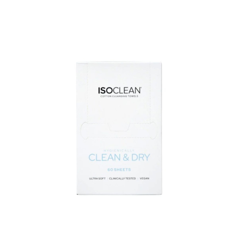 ISOCLEAN - Toalhetes descartáveis de algodão - 60 uds