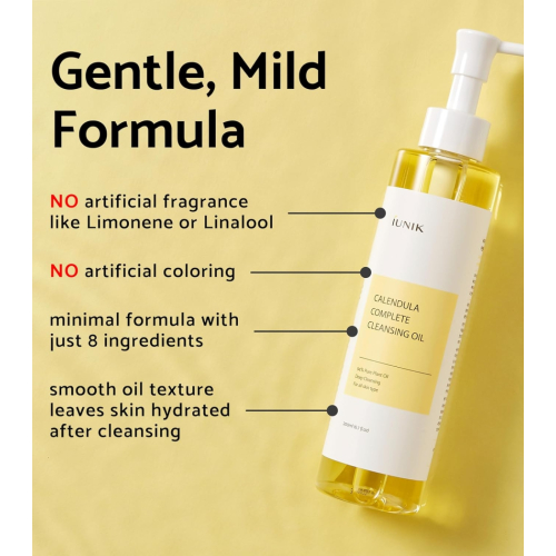 iUNIK - Óleo de limpeza completo de calêndula