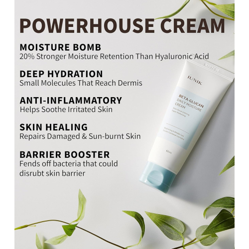 iUNIK - Creme facial hidratante Beta-Glucan