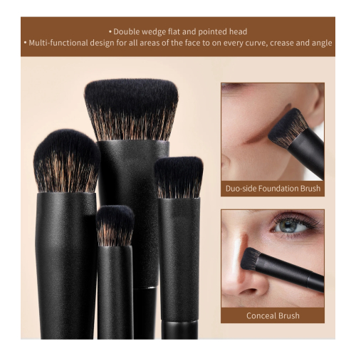 Jessup Beauty - *Collection III* - Conjunto de pincéis com caixa - Elegant Black