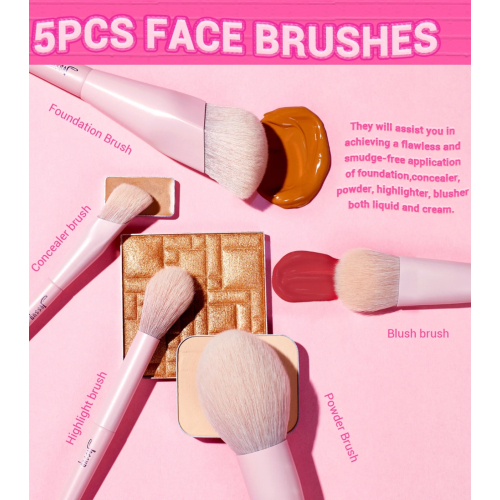 Jessup Beauty - *Collection IV* - Conjunto de pincéis com caixa - Crystal Pink