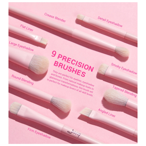 Jessup Beauty - *Collection IV* - Conjunto de pincéis com caixa - Crystal Pink