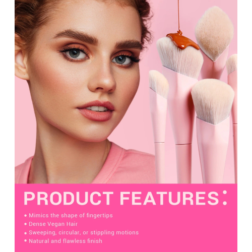 Jessup Beauty - *Collection IV* - Conjunto de pincéis com caixa - Crystal Pink