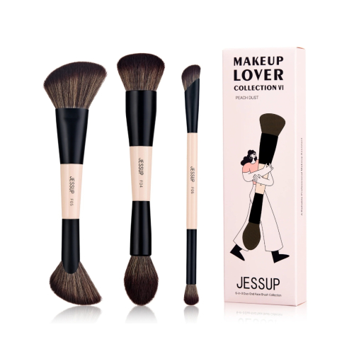 Jessup Beauty - *Collection VI* - Conjunto de 3 pincéis - Peach Dust T600