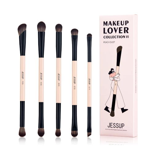Jessup Beauty - *Collection VI* - Conjunto de pincéis com 5 pincéis - Peach Dust
