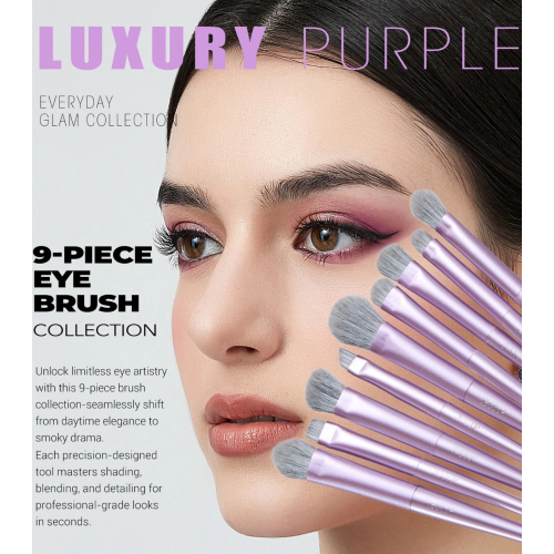 Jessup Beauty - *Everyday Glam* - Conjunto de pincéis 14pc Luxury Purple - T512