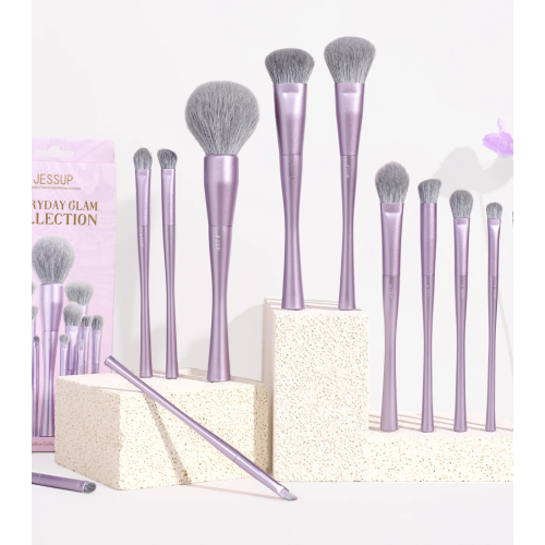 Jessup Beauty - *Everyday Glam* - Conjunto de pincéis 14pc Luxury Purple - T512