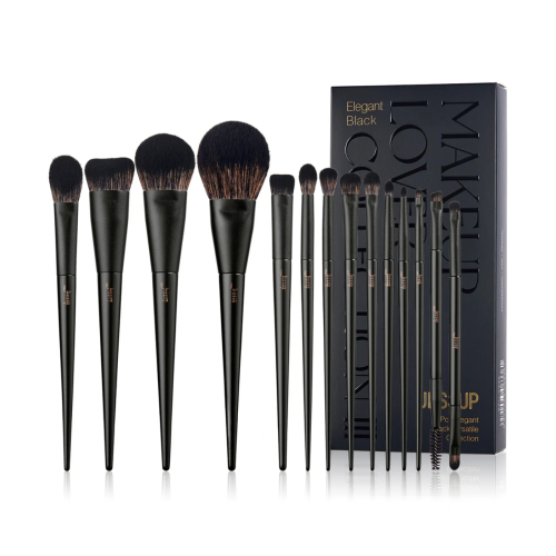 Jessup Beauty - *Makeup Lover Collection III* - Conjunto de 14 pincéis - Elegant Black
