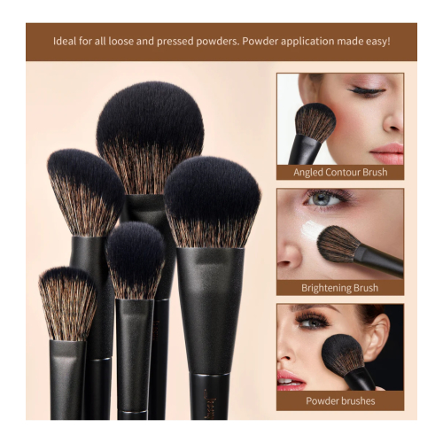 Jessup Beauty - *Makeup Lover Collection III* - Conjunto de 14 pincéis - Elegant Black