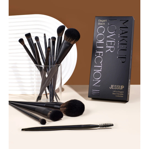 Jessup Beauty - *Makeup Lover Collection III* - Conjunto de 14 pincéis - Elegant Black