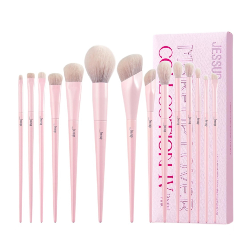 Jessup Beauty - *Makeup Lover Collection IV* - Conjunto de 14 pincéis - Crystal Pink