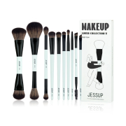 Jessup Beauty - *Makeup Lover Collection V* - Conjunto de 10 pincéis - Bright Cyan