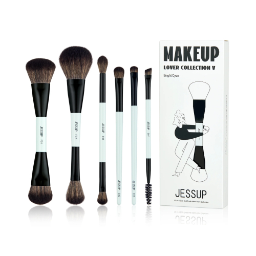 Jessup Beauty - *Makeup Lover Collection V* - Conjunto de 6 pincéis - Bright Cyan