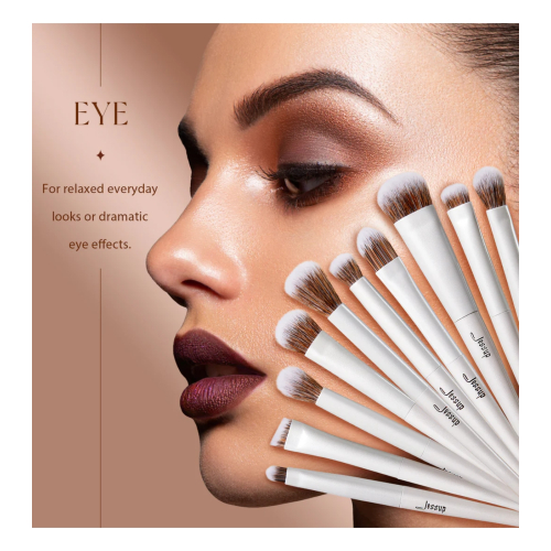 Jessup Beauty - Conjunto de 14 pincéis - Cloud Dancer